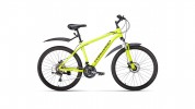 Велосипед 26' хардтейл, рама алюминий FORWARD HARDI 26 2.0 disc св.-желтый, 21ск., 17' RBKW0M66Q014